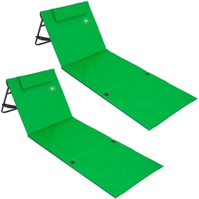 Deuba 2er Set gepolsterte Strandstühle - Verstellbar & Tragbar Deuba 2er Set gepolsterte Strandstühle - Verstellbar & Tragbar