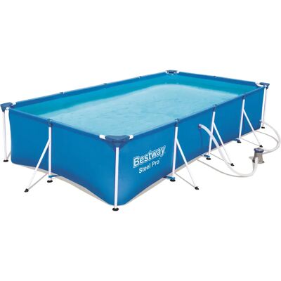 Piscina rettangolare Steel Pro di Bestway - Piscina fuori terra - 5700 L Piscina rettangolare Steel Pro di Bestway - Piscina fuori terra - 5700 L