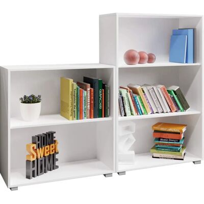 Deuba Estantería Vela - Verstellbarer modulärer Bücherschrank - Regal Deuba Estantería Vela - Verstellbarer modulärer Bücherschrank - Regal