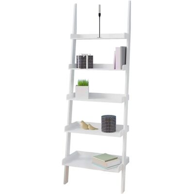 Casaria Ladder Shelf White 180x64x37cm Bathroom Kitchen Living Room Casaria Ladder Shelf White 180x64x37cm Bathroom Kitchen Living Room