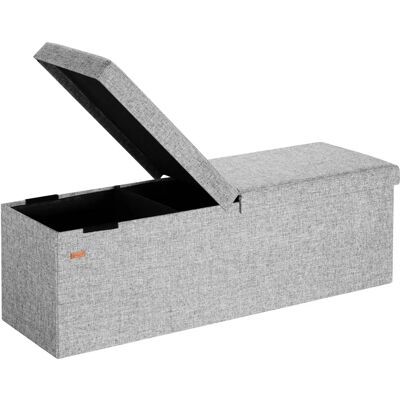 Casaria Deuba panca e contenitore 2in1 - Grigio chiaro Casaria Deuba panca e contenitore 2in1 - Grigio chiaro