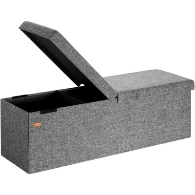 Panca con contenitore Casaria Deuba - 131L o 100L - Grigio scuro Panca con contenitore Casaria Deuba - 131L o 100L - Grigio scuro