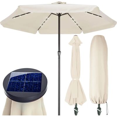 Kingsleeve Aluminum Garden Umbrella ΓΈ 330cm UV Protection 80+ LED Lights Kingsleeve Aluminum Garden Umbrella ΓΈ 330cm UV Protection 80+ LED Lights