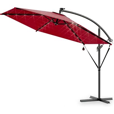 Kingsleeve Ø300cm Solar-LED-Schirm mit Aluminiumgriff - Garten, Terrasse, Strand Kingsleeve Ø300cm Solar-LED-Schirm mit Aluminiumgriff - Garten, Terrasse, Strand
