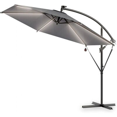 Kingsleeve Gartenschirm 330cm LED Beleuchtung UV80+ Windschutz Kingsleeve Gartenschirm 330cm LED Beleuchtung UV80+ Windschutz