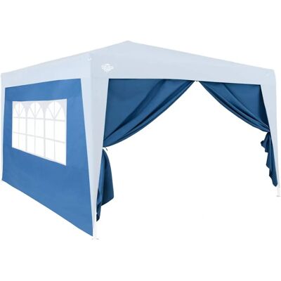 Deuba Garden Pavilion Walls - 2 Pack Blue Deuba Garden Pavilion Walls - 2 Pack Blue