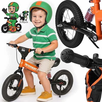 Rennmeister - Loopfiets - Orange - Suspension anti-choc - Publicité Rennmeister - Loopfiets - Orange - Suspension anti-choc - Publicité