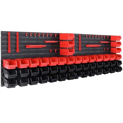 Deuba Wand-Werkzeugregal - Erweiterbar, 28 Boxen, Haken Deuba Wand-Werkzeugregal - Erweiterbar, 28 Boxen, Haken