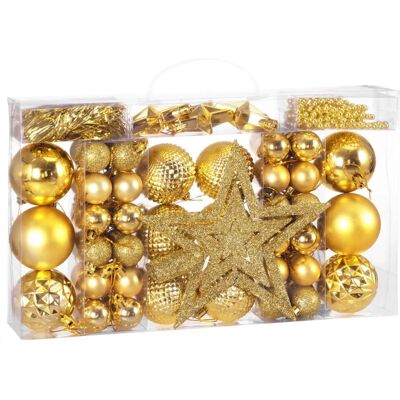 Deuba Christmas Ornament Set - 66 Pieces Multi-Color Deuba Christmas Ornament Set - 66 Pieces Multi-Color