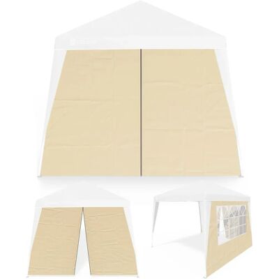 Deuba Capri Set di 2 Pannelli Laterali per Gazebo Beige Deuba Capri Set di 2 Pannelli Laterali per Gazebo Beige