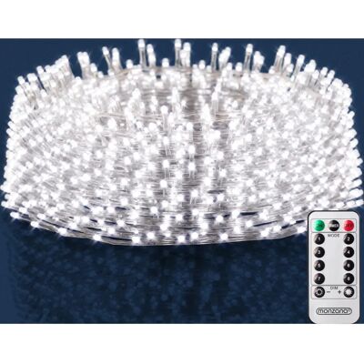 monzana 10M 400 LED Catena Luminoso - Bianco Freddo Interno/Esterno monzana 10M 400 LED Catena Luminoso - Bianco Freddo Interno/Esterno