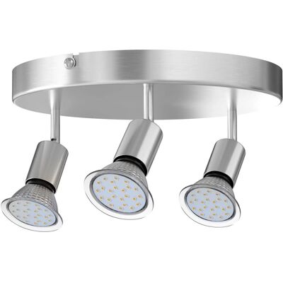 Lampada da soffitto LED Monzana - Amaryllis 3 luci rotondo Nichel Lampada da soffitto LED Monzana - Amaryllis 3 luci rotondo Nichel