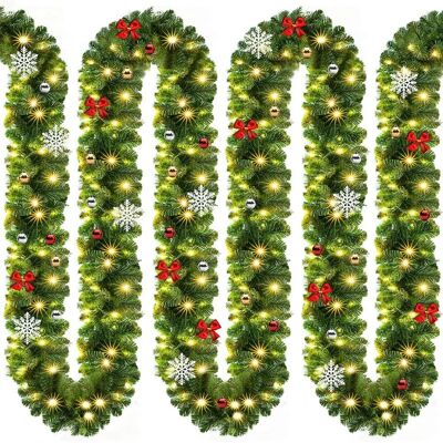 Guirlande de Noël artificielle Casaria - 10m, 160 LEDs - Publicité Guirlande de Noël artificielle Casaria - 10m, 160 LEDs - Publicité
