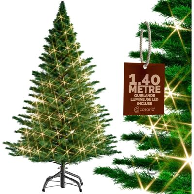 Albero di Natale artificiale Casaria - 140/150/180cm, Supporto, Luci LED, Decorazioni - Albero di Natale Albero di Natale artificiale Casaria - 140/150/180cm, Supporto, Luci LED, Decorazioni - Albero di Natale