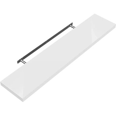 Casaria Wall Shelf - 50cm White Modern Floating MDF Shelf Casaria Wall Shelf - 50cm White Modern Floating MDF Shelf