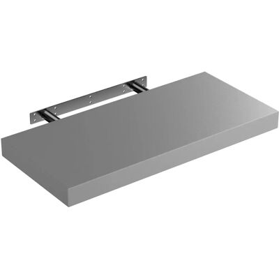 Casaria Wall Shelf - 50cm Gray - Modern Floating Design Casaria Wall Shelf - 50cm Gray - Modern Floating Design