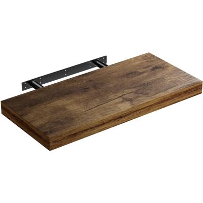 Mensola a Parete Casaria - 50cm Rovere Scuro - Design Moderno Fluttuante Mensola a Parete Casaria - 50cm Rovere Scuro - Design Moderno Fluttuante