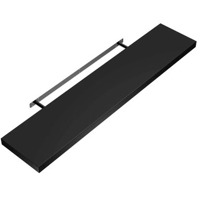 Casaria Wall Shelf - Black - 70cm - Modern Design Casaria Wall Shelf - Black - 70cm - Modern Design