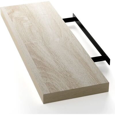 Casaria Étagère Murale 70cm Chêne Design Moderne - Publicité Casaria Étagère Murale 70cm Chêne Design Moderne - Publicité