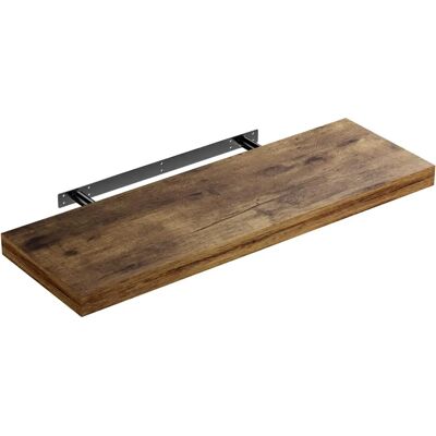 Casaria Wall Shelf - 70cm Dark Oak, Floating, High Load Capacity Casaria Wall Shelf - 70cm Dark Oak, Floating, High Load Capacity