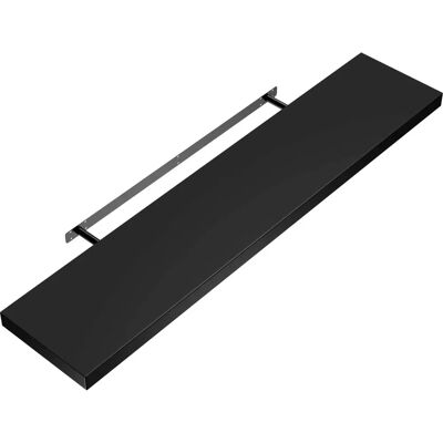 Mensola a parete Casaria 90cm Nera Moderna Suspesa Mensola a parete Casaria 90cm Nera Moderna Suspesa