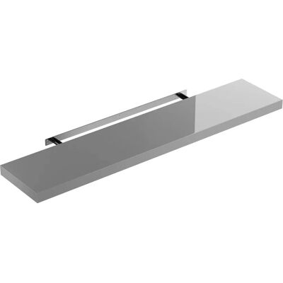 Mensola a parete Casaria - 110cm Grigia lucida - MDF moderno Mensola a parete Casaria - 110cm Grigia lucida - MDF moderno