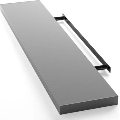Estante de pared flotante Casaria - MDF 110cm Gris Estante de pared flotante Casaria - MDF 110cm Gris