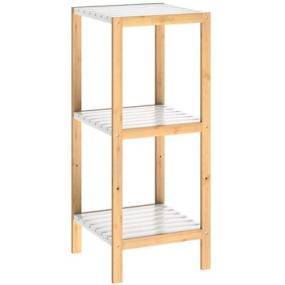 Scaffale in bambù Casaria - 3-5 ripiani - Bianco - Stoccaggio bagno Scaffale in bambù Casaria - 3-5 ripiani - Bianco - Stoccaggio bagno