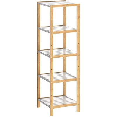 Casaria Bamboo Shelving Unit - 3-5 Tier Bathroom & Kitchen Storage Casaria Bamboo Shelving Unit - 3-5 Tier Bathroom & Kitchen Storage