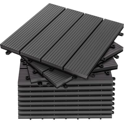 Deuba - WPC Klassik 30x30 - Anthracite - Tile Deuba - WPC Klassik 30x30 - Anthracite - Tile