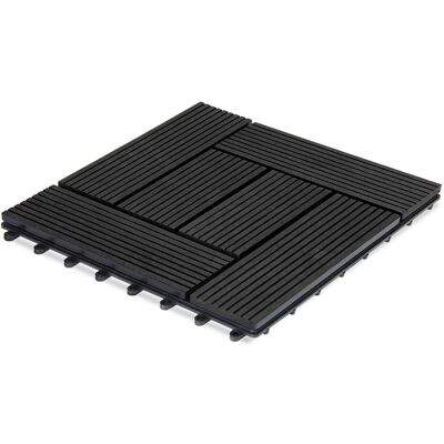 Deuba WPC Tiles - 30x30cm Easy Install Outdoor/Indoor Deuba WPC Tiles - 30x30cm Easy Install Outdoor/Indoor