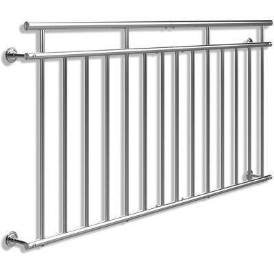 Ringhiera balcone francese in acciaio inox Monzana - Sicurezza ed Eleganza Ringhiera balcone francese in acciaio inox Monzana - Sicurezza ed Eleganza