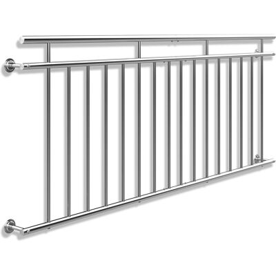 Monzana - Ringhiera balcone - 90x225 cm - Stile francese Monzana - Ringhiera balcone - 90x225 cm - Stile francese