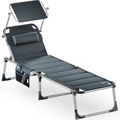 Casaria Lounge Chair - Verstellbar, UV-beständig, Bis zu 150kg Casaria Lounge Chair - Verstellbar, UV-beständig, Bis zu 150kg