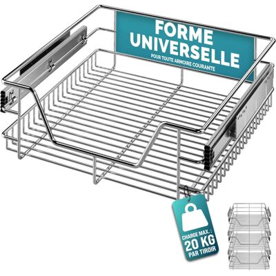 Casaria Organizer Cassetti Cucina - 30/40/50/60cm - Set di 3 Casaria Organizer Cassetti Cucina - 30/40/50/60cm - Set di 3