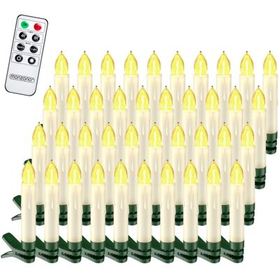Monzana Drahtlose LED-Kerzen Fernbedienung Timer 8 Funktionen - Mehrfarbig - LED Kerzen Monzana Drahtlose LED-Kerzen Fernbedienung Timer 8 Funktionen - Mehrfarbig - LED Kerzen