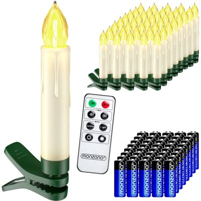 Monzana Deuba Velas LED inalámbricas con control remoto 8 funciones - Navidad Monzana Deuba Velas LED inalámbricas con control remoto 8 funciones - Navidad