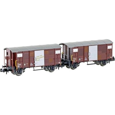 Hobbytrain H24202 Set mit 2 gedeckten Güterwagen - Güterwagen Hobbytrain H24202 Set mit 2 gedeckten Güterwagen - Güterwagen
