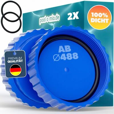 Poolomio - Kit bouchon d’hiver - pour Intex Ø488 cm - avec robinet d’arrêt - Publicité Poolomio - Kit bouchon d’hiver - pour Intex Ø488 cm - avec robinet d’arrêt - Publicité