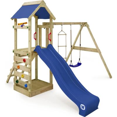 Wickey - Wooden Playground FreeFlyer - Climbing Tower & Swing Set Wickey - Wooden Playground FreeFlyer - Climbing Tower & Swing Set