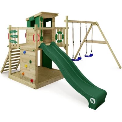 Wickey Wooden Playground Smart Camp - Climbing, Swing, Slide - Garden Playset Wickey Wooden Playground Smart Camp - Climbing, Swing, Slide - Garden Playset