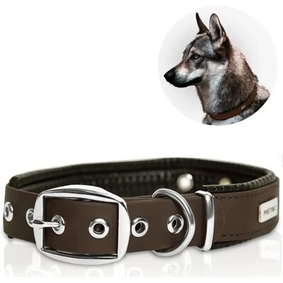 PetTec Veganes Hundehalsband - 51-61cm - Flexibel, Wasserabweisend PetTec Veganes Hundehalsband - 51-61cm - Flexibel, Wasserabweisend