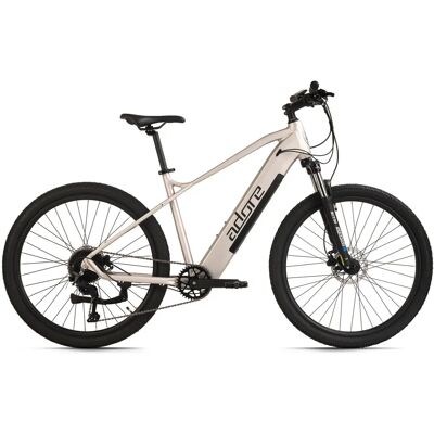 Adore Bikes GV-650 E-Mountainbike - Gebürstetes Silber Matt Adore Bikes GV-650 E-Mountainbike - Gebürstetes Silber Matt