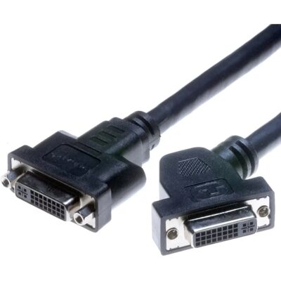 Lyndahl DVI-Kabel 0,2m Schwarz - DVI-I Panelmontage Lyndahl DVI-Kabel 0,2m Schwarz - DVI-I Panelmontage