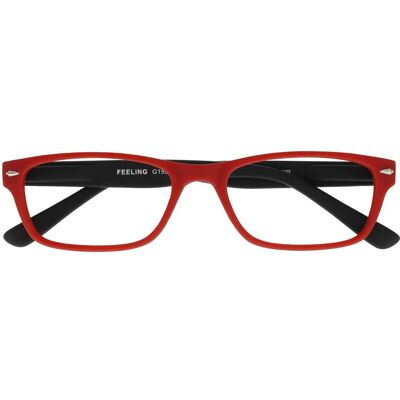 Acorvisión Gafas Feeling Rojo Negro +1.50 - Gafas de lectura unisex Acorvisión Gafas Feeling Rojo Negro +1.50 - Gafas de lectura unisex