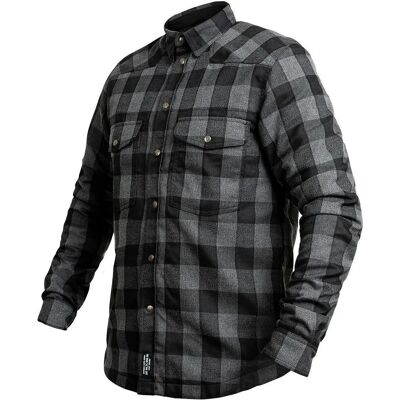 Chemise de moto John Doe - Noir/Gris - Certifiée CE - Unisexe - Publicité Chemise de moto John Doe - Noir/Gris - Certifiée CE - Unisexe - Publicité