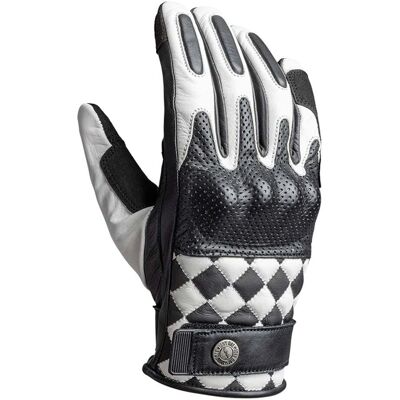 Guantes de moto John Doe Tracker Race - Negro Blanco - L - Unisex Guantes de moto John Doe Tracker Race - Negro Blanco - L - Unisex