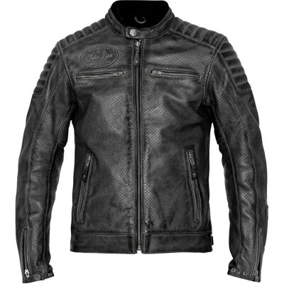 Veste en Cuir Storm - Équipement Moto - Publicité Veste en Cuir Storm - Équipement Moto - Publicité