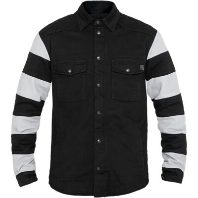 JOHN DOE Camisa de Moto Negro/Blanco 4XL - Camisa de motocicleta JOHN DOE Camisa de Moto Negro/Blanco 4XL - Camisa de motocicleta
