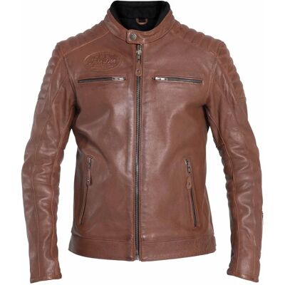 Chaqueta de cuero de motocicleta John Doe - Marrón - 2XL Chaqueta de cuero de motocicleta John Doe - Marrón - 2XL